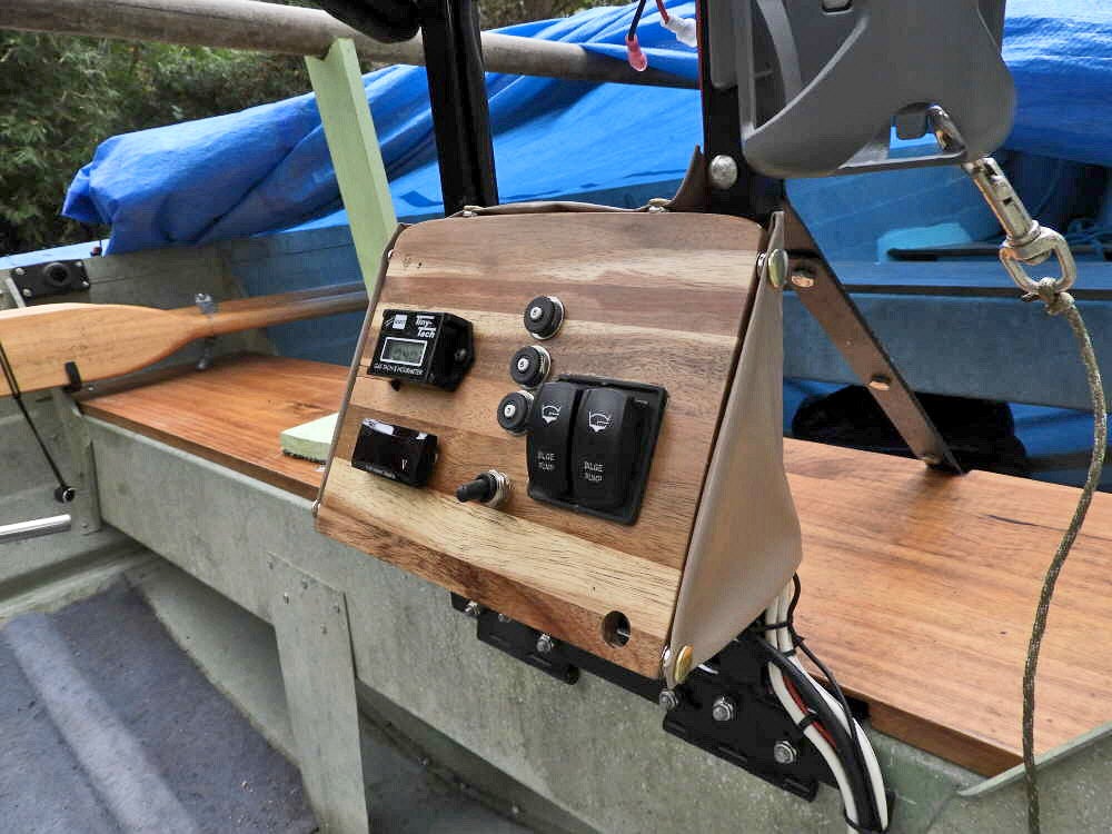 Fabricated aluminum console  Dedicated To The Smallest Of Skiffs