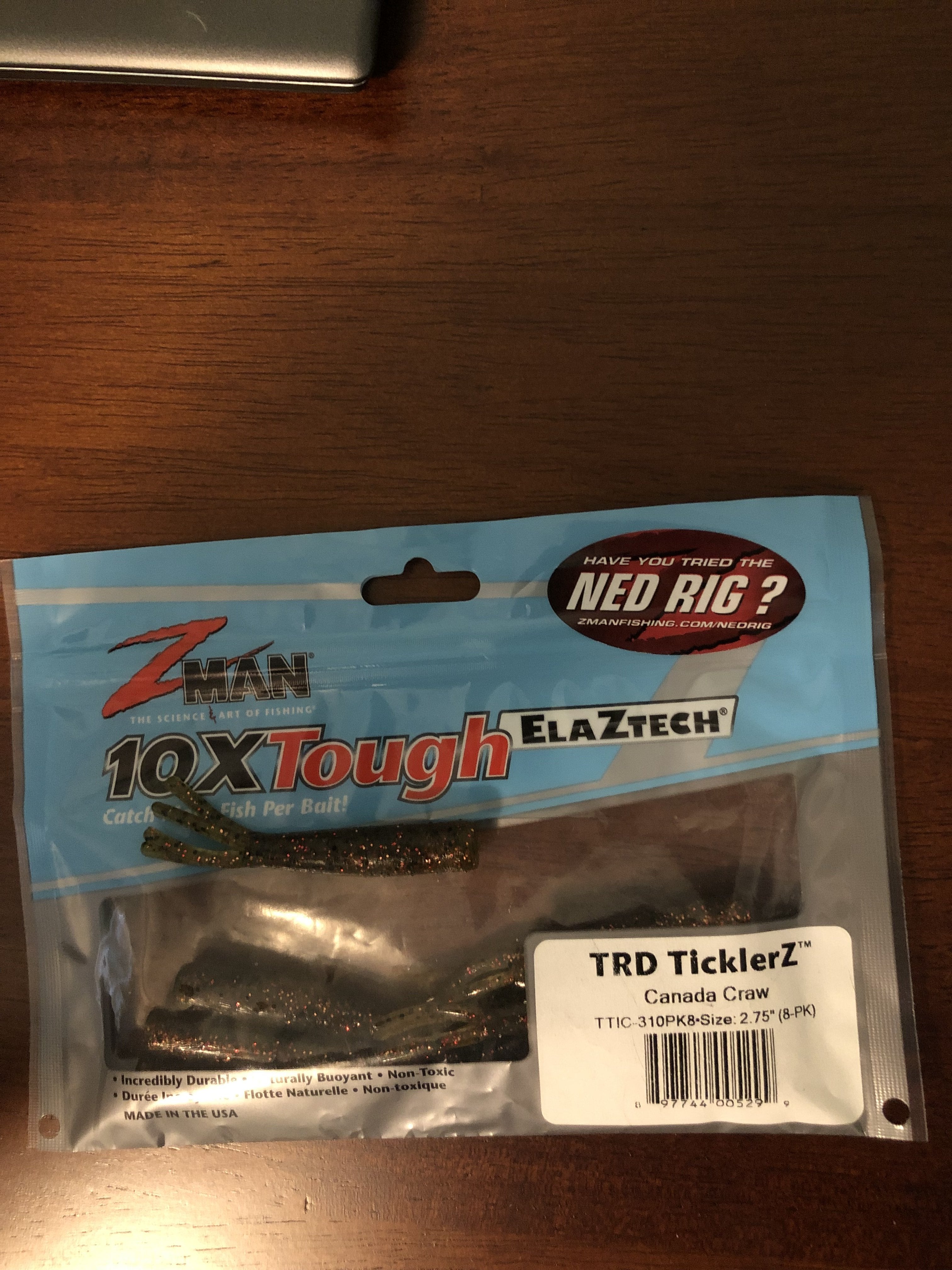 Zman TRD TicklerZ Ned rig for Redfish