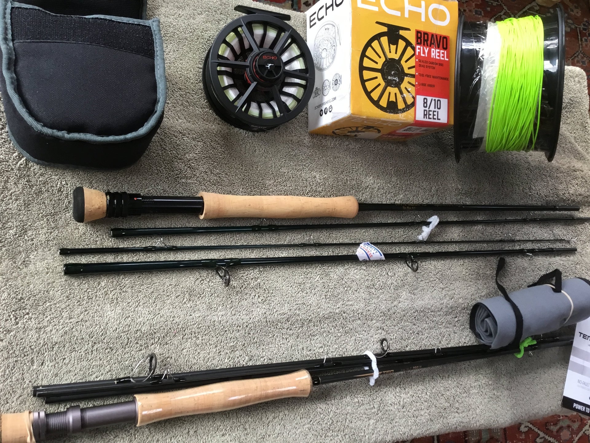 10 wt ~ new ~ rods ,reel ,line ~ Orvis ,tfo .echo .Rio ~ have an extra combo  for sale ~great value.