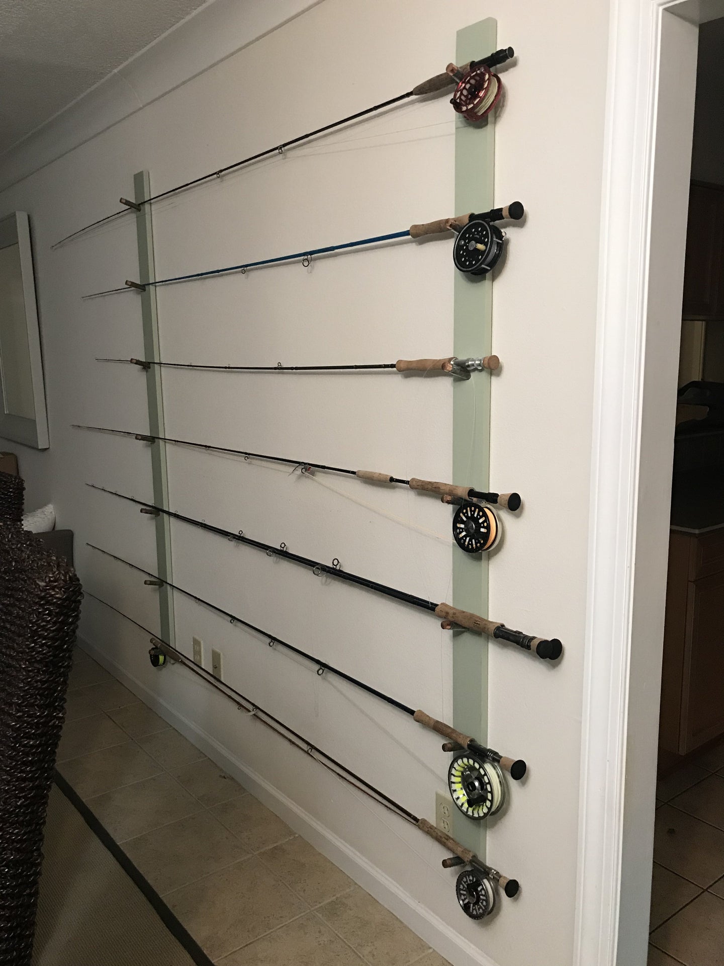 Fly rod/reel storage  Dedicated To The Smallest Of Skiffs